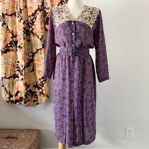 Vintage Paisley Dress
